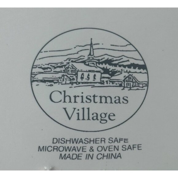 1-pc. Christmas Village Brand Christmas Tree Decorative Plate 10.5" Diameter - Picture 5 of 8